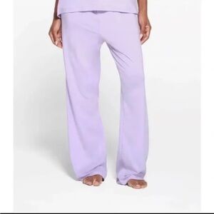 Skims Boyfriend Loose Pant Womens Pajama Bottoms Lily Purple